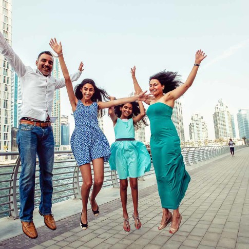 Family Portraits Photographers in Dubai, Blue eye picture studio